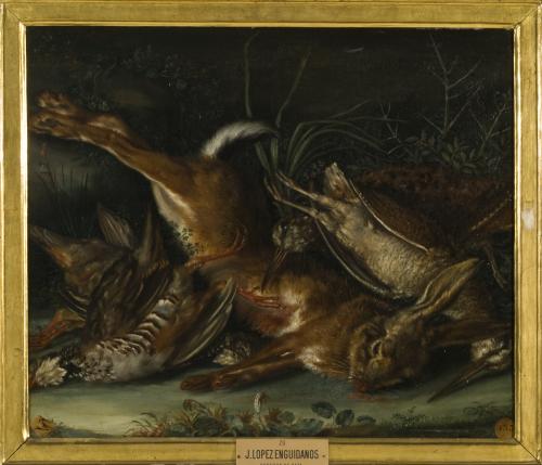 Bodegón de caza muerta o Bodegón de liebres muertas