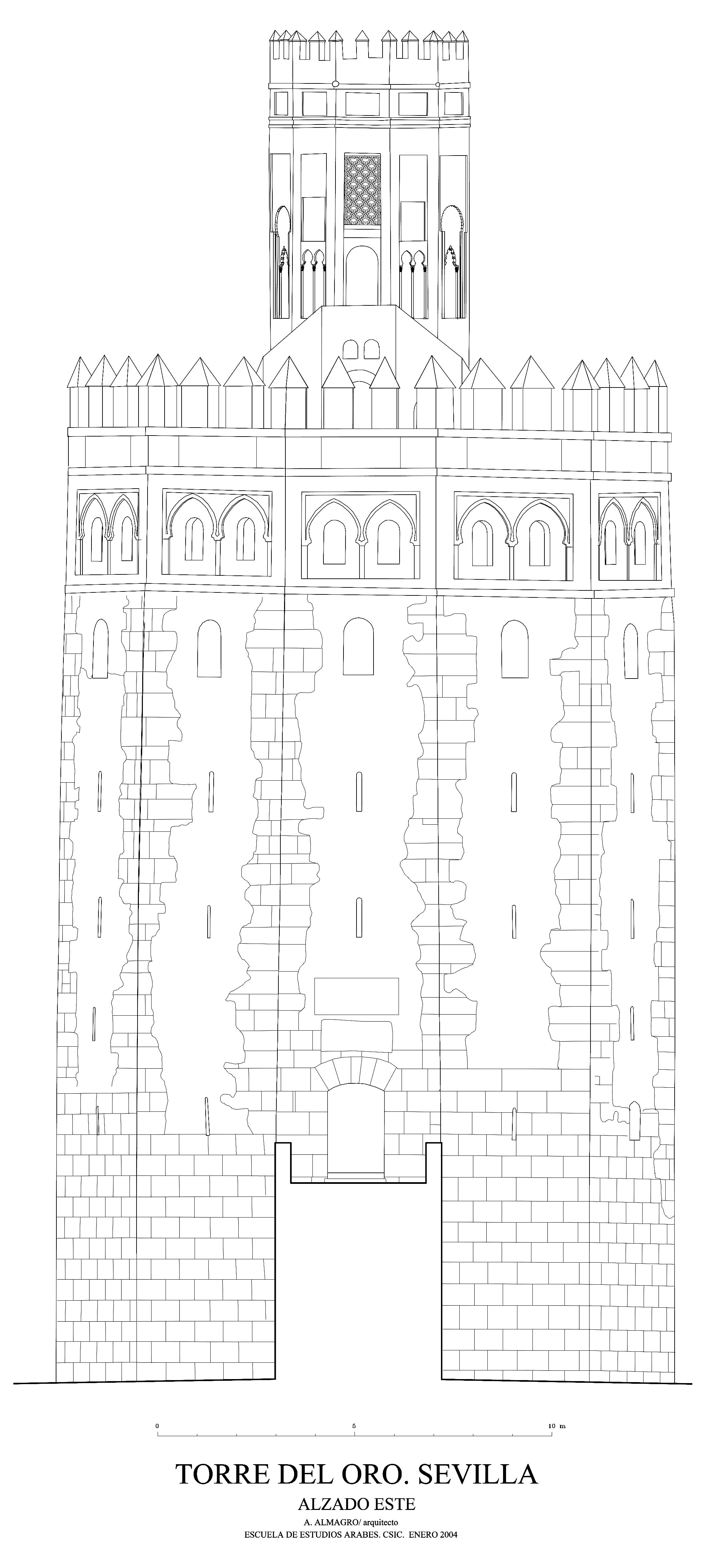 Descubrir 69+ dibujo torre del oro - vietkidsiq.edu.vn