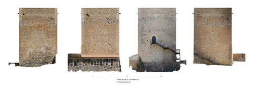 Murallas de Albarracín (Teruel) - Torre Blanca. Alzados restaurados