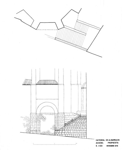 Catedral de Albarracín (Teruel) - Acceso desde calle de la Catedral