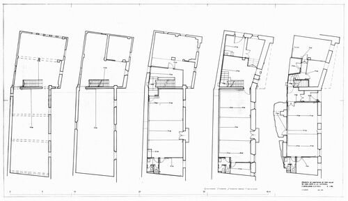 Viviendas en c/ Santa María. Plantas aulas escolares electricidad