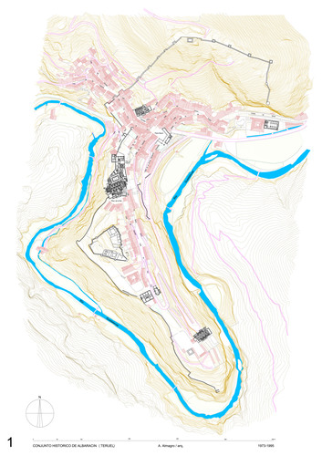Planta general de la ciudad de Albarracín (Teruel)