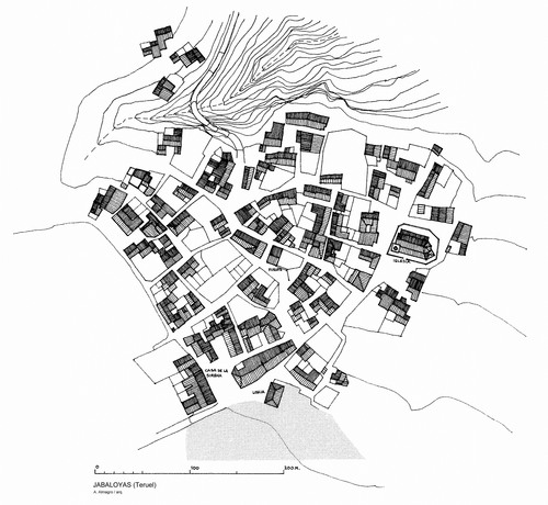 Planta del pueblo de Jabaloyas (Teruel)