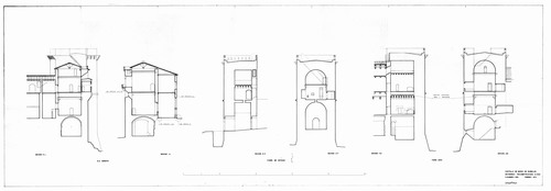 Secciones de torres y ala sureste del castillo de Mora de Rubielos (Teruel) - Restauración