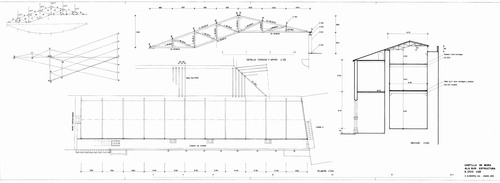 Estructura de cubierta del ala sureste del castilllo de Mora de Rubielos (Teruel)