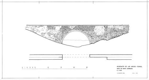 Arco de Santa Bárbara del acueducto de los Arcos de Teruel