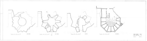 Plantas de la torre de Ambeles de Teruel. Estado inicial