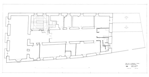Planta segunda de la Casa de la Comunidad de Teruel. Estado inicial