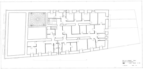 Planta tercera de la Casa de la Comunidad de Teruel. Estado inicial