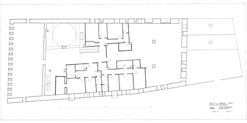 Planta buhardilla de la Casa de la Comunidad de Teruel. Estado inicial