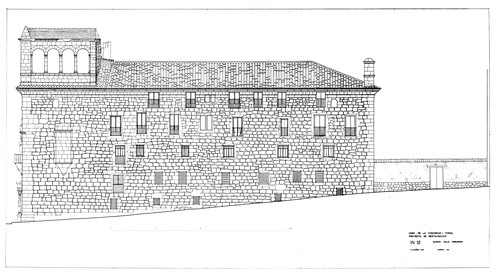 Alzado calle de la Comunidad de la Casa de la Comunidad de Teruel. Estado inicial