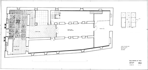 Planta baja de la Casa de la Comunidad de Teruel. Estado restaurado