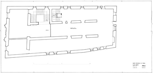Planta primera de la Casa de la Comunidad de Teruel. Estado restaurado