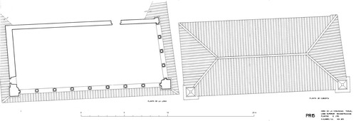 Plantas de la logia alta de la Casa de la Comunidad de Teruel