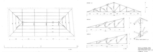 Estructura de la logia alta de la Casa de la Comunidad de Teruel