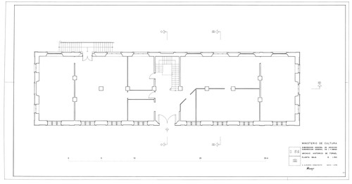 Planta baja de las Escuelas del Arrabal de Teruel