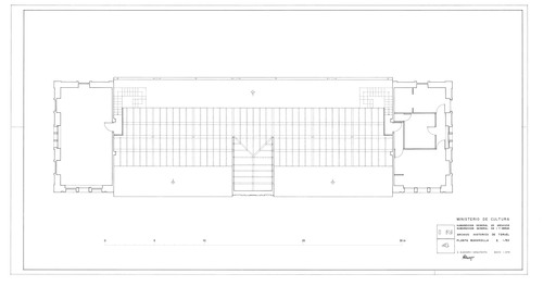 Planta segunda de las Escuelas del Arrabal de Teruel