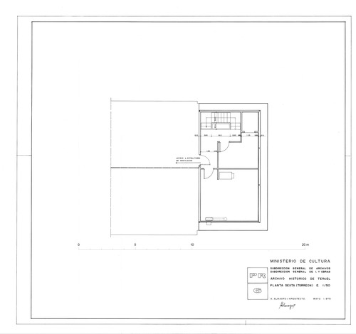 Planta sexta (torreón) del Archivo Histórico Provincial de Teruel