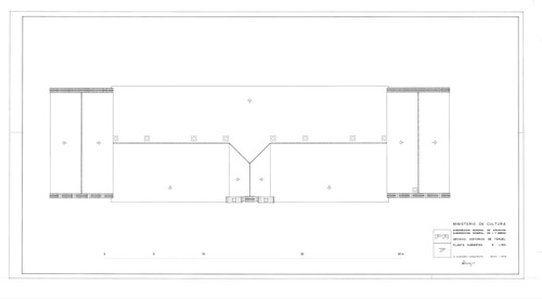 Planta de cubierta del Archivo Histórico Provincial de Teruel