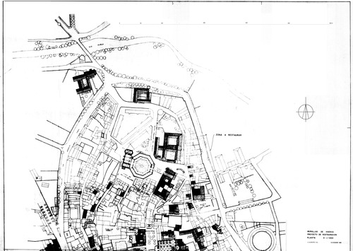 Planta general de la muralla de Huesca