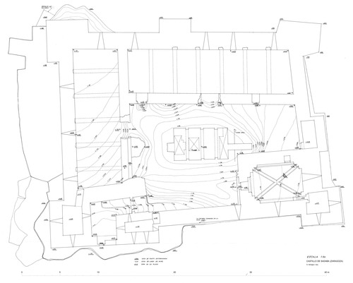 Planta del castillo de Sádaba (Zaragoza)