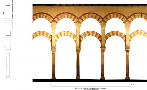 Mezquita de Córdoba - Alzado arquería