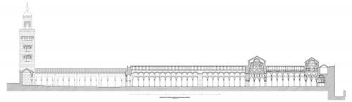 Mezquita de Córdoba - Sección longitudinal hipótesis