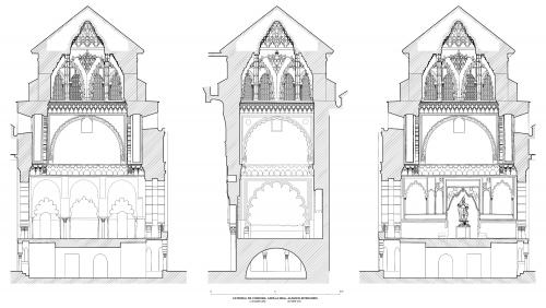 Mezquita de Córdoba - Alzados interiores Capilla Real