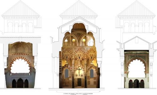 Mezquita de Córdoba - Alzados exteriores Capilla Real con ortos