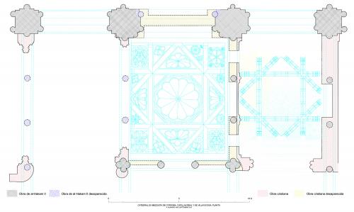 Mezquita de Córdoba - Planta bóvedas capillas Real y Villaviciosa