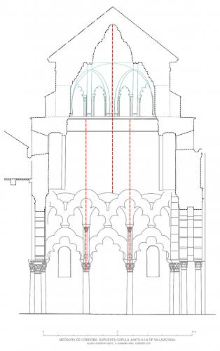 Mezquita de Córdoba - Discordancia arcos y bóveda Capilla Real