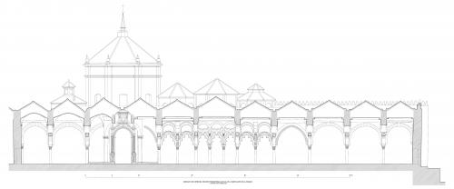 Mezquita de Córdoba - Sección transversal actual al-Hakam