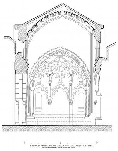 Mezquita de Córdoba - Sección transversal catedral gótica