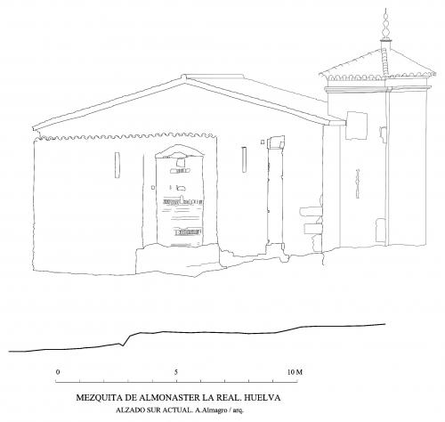 Mezquita de Almonaster (Huelva) - Alzado sur