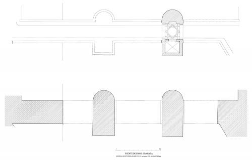 Puente de Pinos (Granada) - Planta del puente