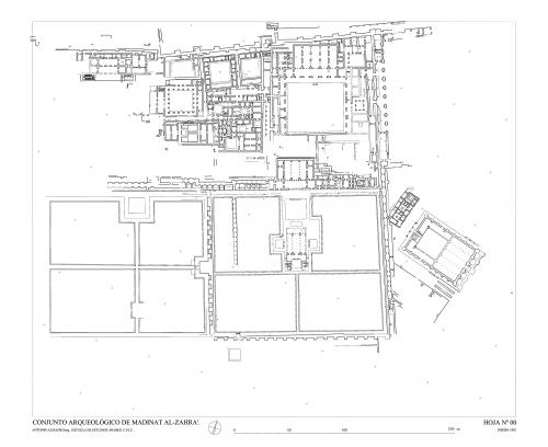 Madinat Al-Zahra (Córdoba) - Planta del alcázar