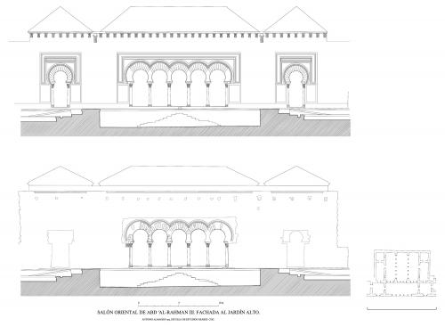 Madinat Al-Zahra (Córdoba) - Salón rico. Fachada