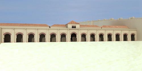 Madinat al-Zahra (Córdoba) - Vista general del pórtico de la Bab al-Suda