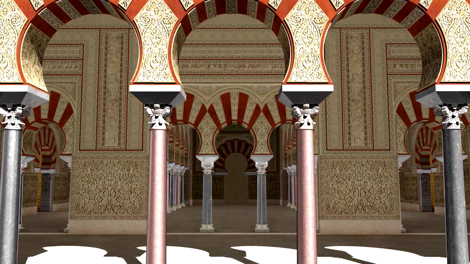 Madinat al-Zahra (Córdoba) - Pórtico y entrada al salón del Maylis al-Sarqi