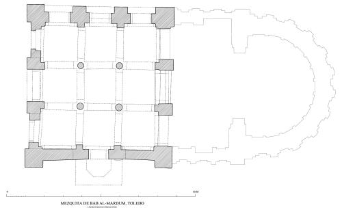 Mezquita de Bab Mardum (Toledo) - Planta