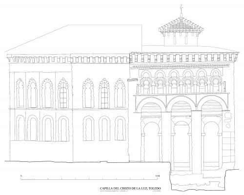 Mezquita de Bab Mardum (Toledo) - Alzado norte