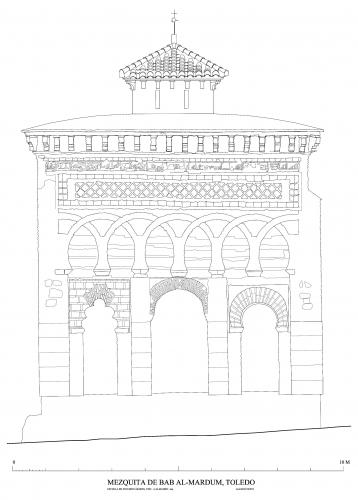 Mezquita de Bab Mardum (Toledo) - Alzado oeste
