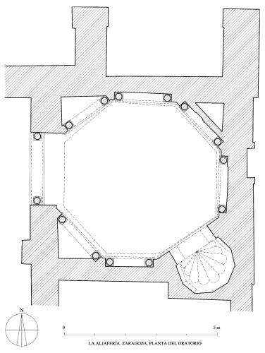 La Aljafería de Zaragoza - Planta oratorio