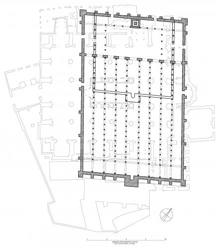 Mezquita Aljama (Zaragoza) - Planta mezquita hipótesis