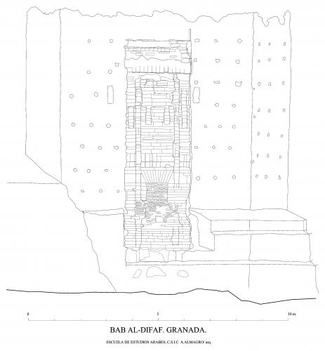Bab Al-Difaf (Granada) - Alzado lateral