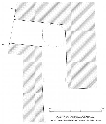 Puerta de las pesas (Granada) - Planta