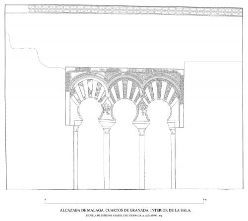 Alcazaba de Málaga - Sección del salón