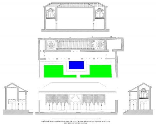 Alcázar taifa (Sevilla) - Cuarto del Alcaide hipótesis