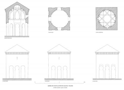 Capilla de Belén. Convento Santa Fe (Toledo) - Secciones hipótesis