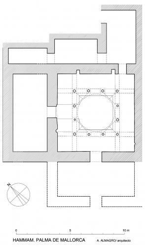 Hammam de Palma de Mallorca - Planta hipótesis